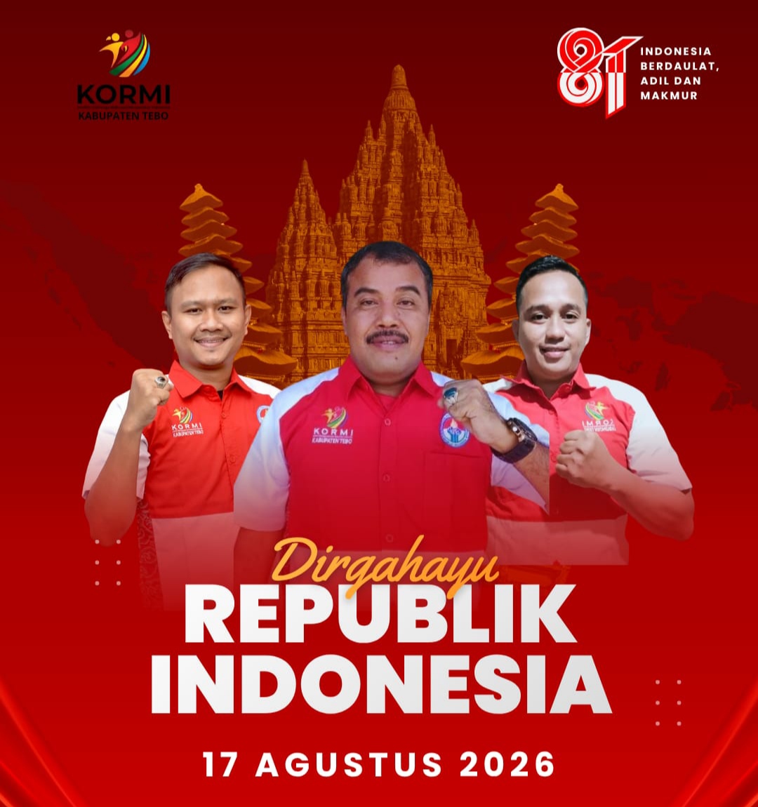 KORMI TEBO TURUT SEMARAKKAN HUT RI, DAN UCAPKAN SELAMAT HUT RI KE -81, INDONESIA BERDAULAT ADIL DAN MAKMUR.