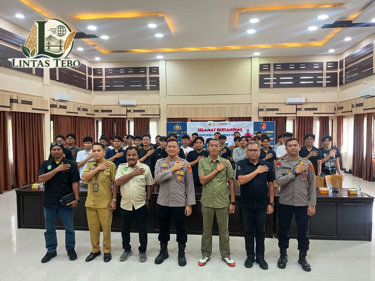 Ketua Kormi Tebo Hadiri pembukaan Tournamen Kapolres Tebo CUP Road To Kapolri CUP IESPA E-SPORT 2026.