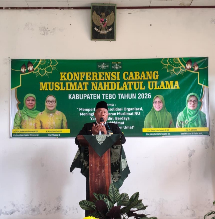 Konferensi  PC Muslimat NU Kabupaten Tebo, Muslimat NU akan terus menjadi pohon yang kokoh, rindang, dan bermanfaat bagi umat.